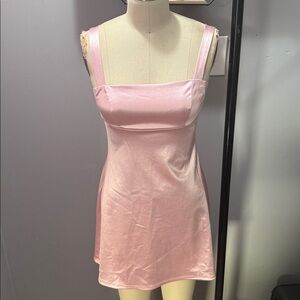Forever 21 Blush Satin Slip Dress